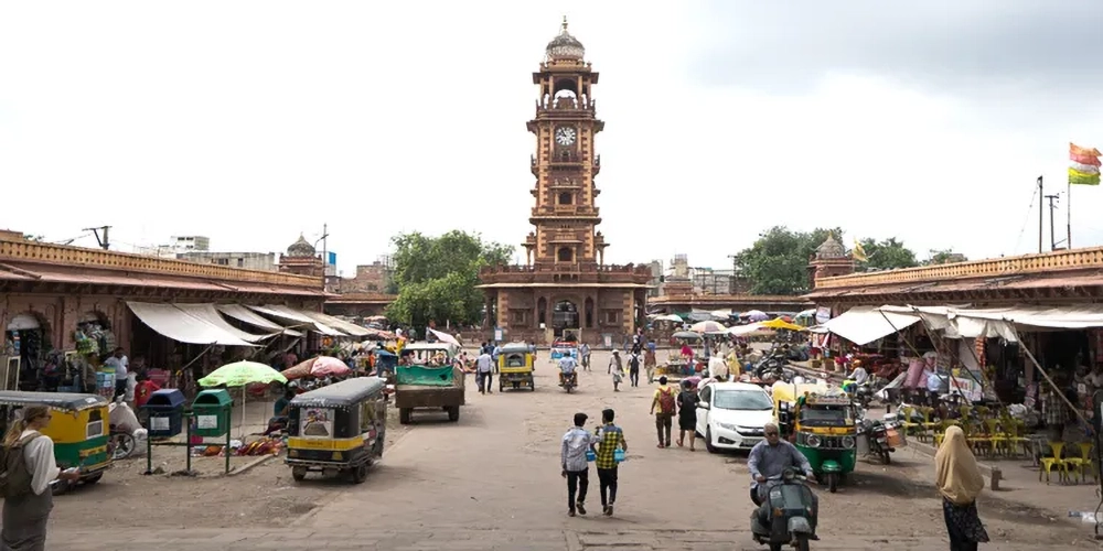 Shopping at Old City Clock Tower